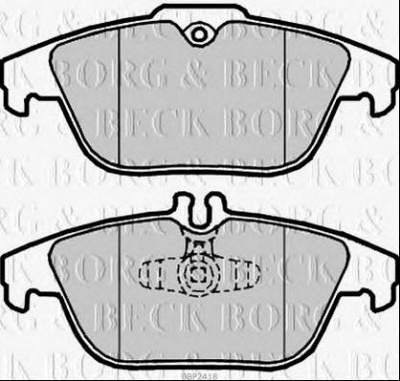 BORG & BECK bbp2418 -  Комплект тормозных колодок, дисковый тормоз